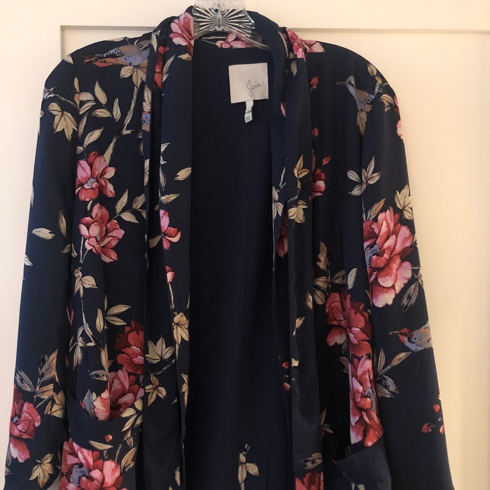 Joie Printed Soft Blazer w/ Belt